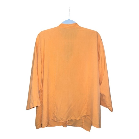 Notations Silk Women’s Button Down 3/4 Sleeve Bundle of Two Orange/Yellow 3xl KD - Picture 4 of 8